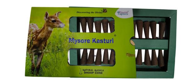 Flourish Mysore Kasturi Dhoop Cone Stick