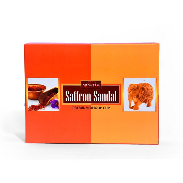 Nandita Saffron Sandal Dhoop 12 Cup